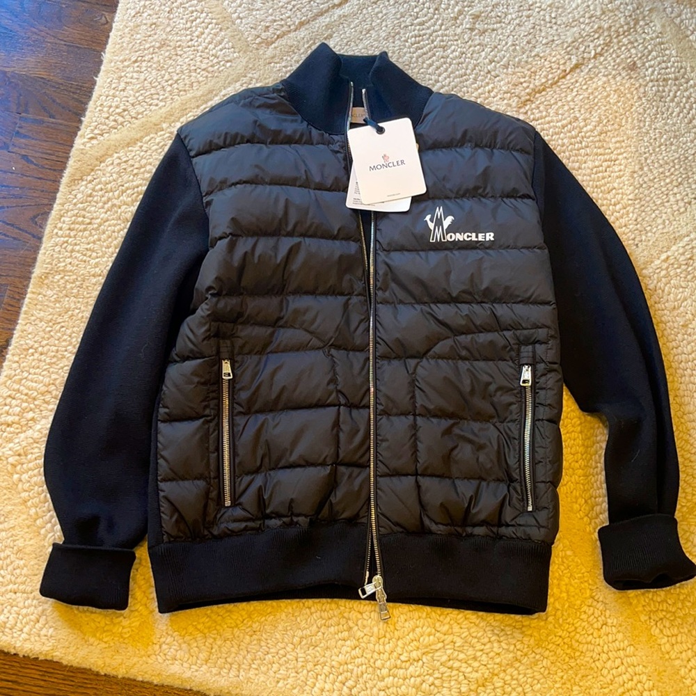 New. Men. Moncler cardigan.